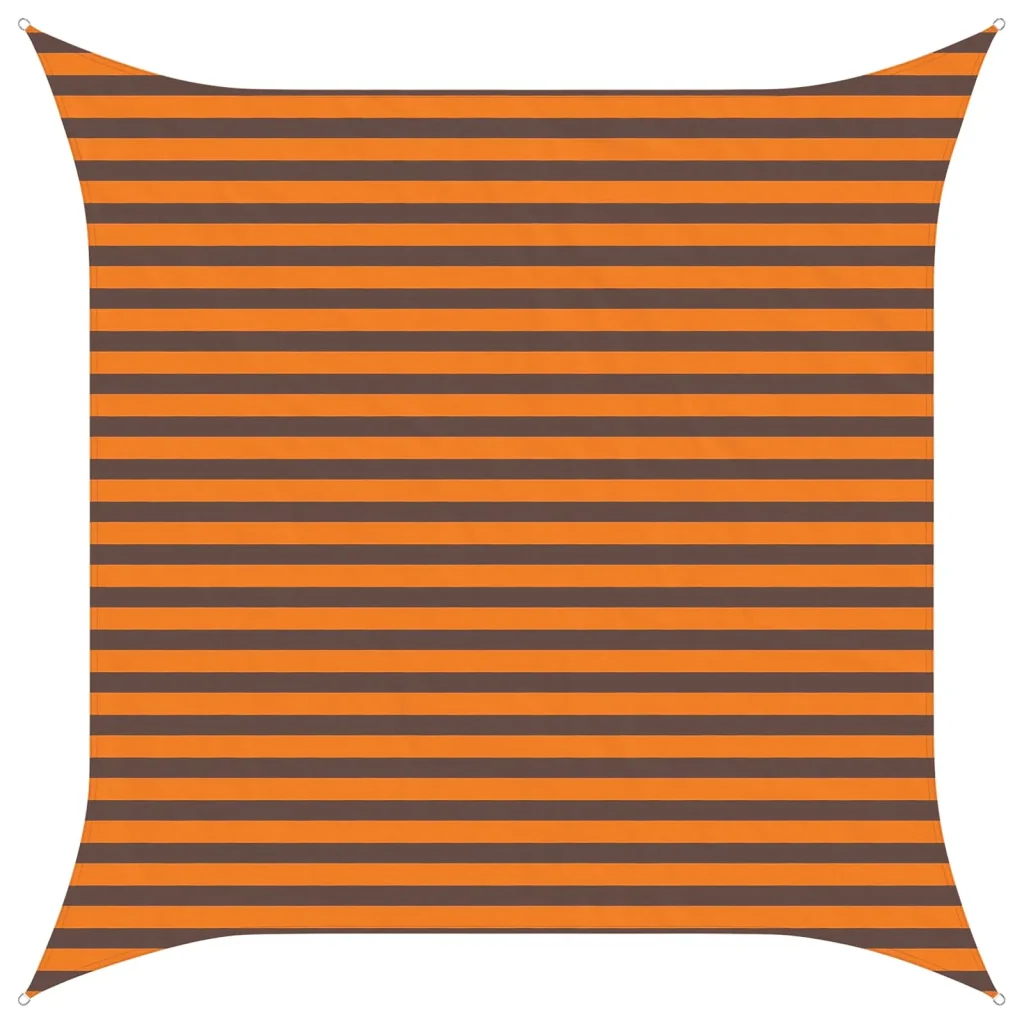 Vela Parasole | Telo Ombra | Vela da ombra solare Arancione e Marrone 3 x 3 m