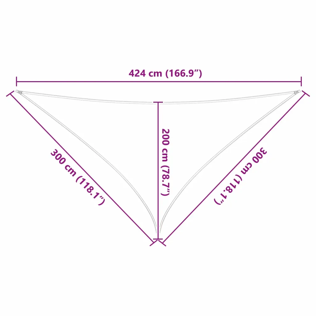 Vela Parasole | Telo Ombra | Vela da ombra solare Arancione e Marrone 3 x 3 x 4,24 m - Image 10