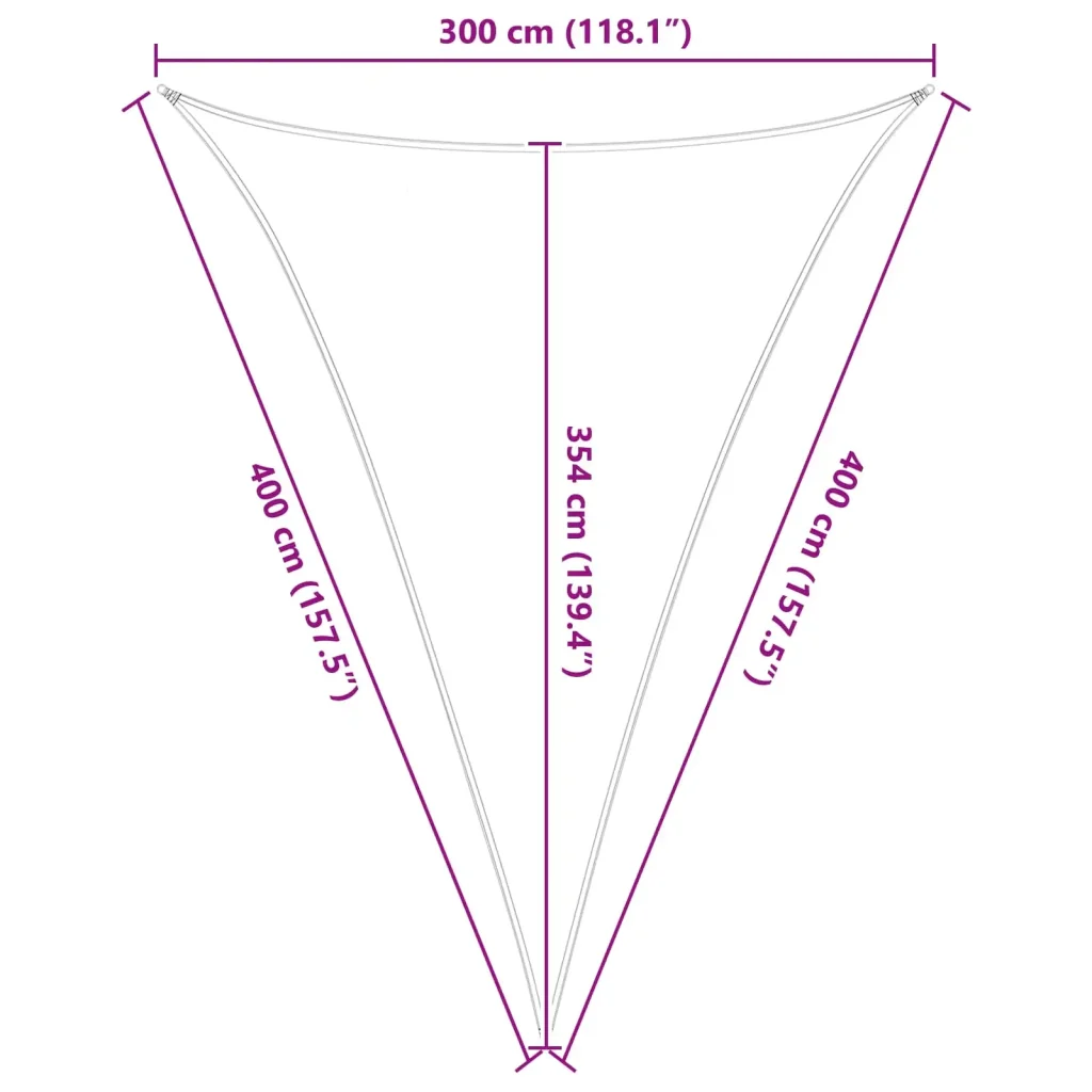 Vela Parasole | Telo Ombra | Vela da ombra solare Arancione e Marrone 3 x 4 x 4 m - Image 10