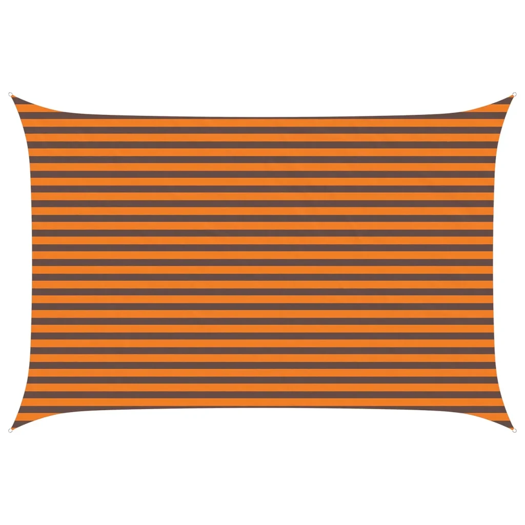 Vela Parasole | Telo Ombra | Vela da ombra solare Arancione e Marrone 4,5 ¡Á 3 m