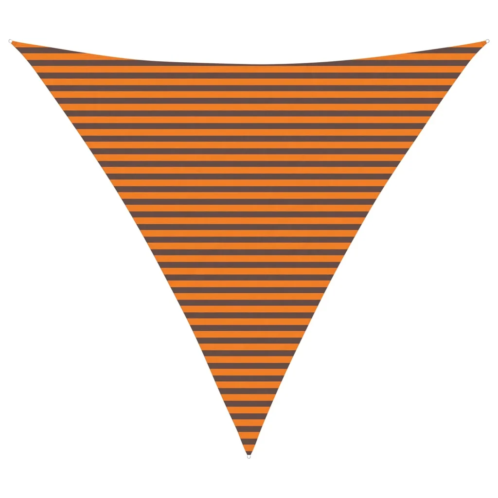 Vela Parasole | Telo Ombra | Vela da ombra solare Arancione e Marrone 5 x 5 x 5 m