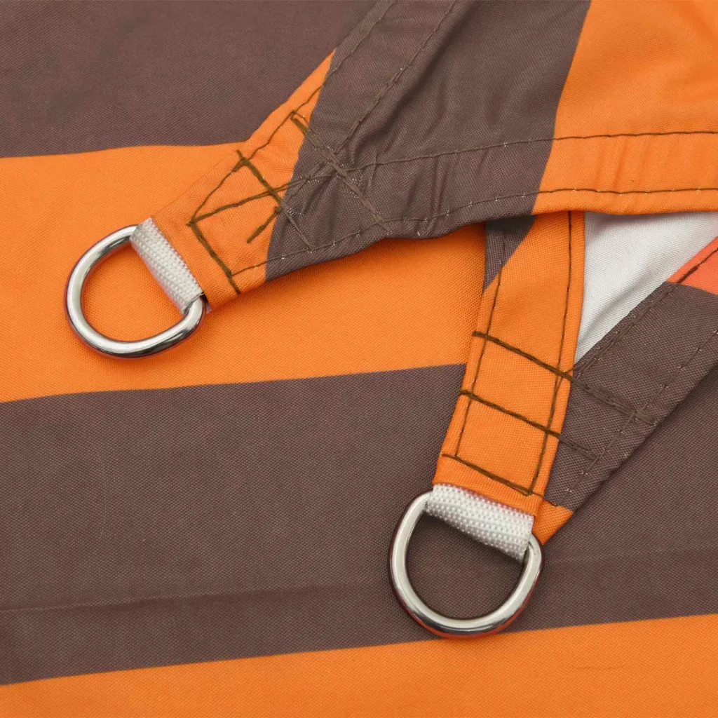 Vela Parasole | Telo Ombra | Vela da ombra solare Arancione e Marrone 5 x 5 x 5 m - Image 5