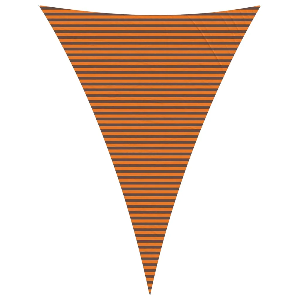 Vela Parasole | Telo Ombra | Vela da ombra solare Arancione e Marrone 5 x 7 x 7 m