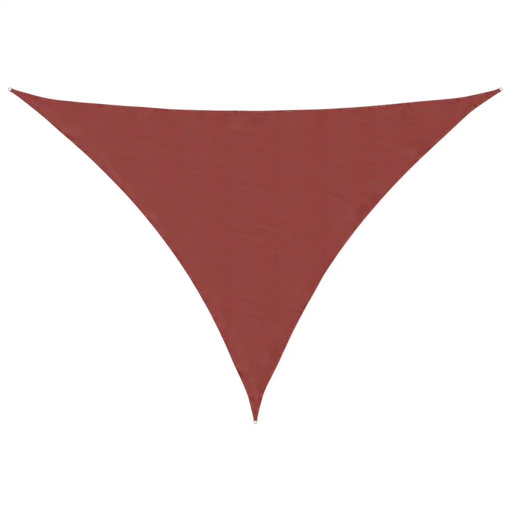 Vela Parasole | Telo Ombra | Vela da ombra Terracotta 7x5x5 m 100% Poliestere Oxford