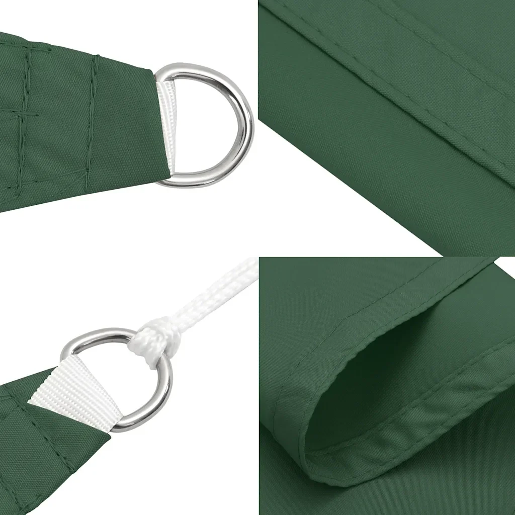 Vela Parasole | Telo Ombra | Vela da ombra Verde Scuro 7x5x5 m 100% Poliestere Oxford - Image 6