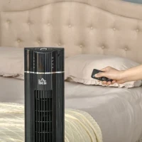 Ventilatore a Colonna 60W con 3 Velocità, 3 Modalità e Timer 8h, in ABS, Ø32x106.8 cm, Nero - Image 8