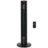 Ventilatore A Colonna Silenzioso Oscillazione 70° Timer 12h 4 Modalità 3 Velocità 45W 31.5 x 31.5 x 96 cm Nero - Image 5