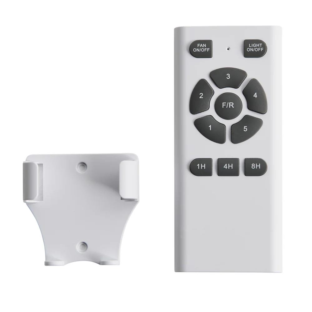 Ventilatore da soffitto con telecomando Illuminazione a LED Telecomando 5 opzioni di velocità 3 luci Marrone stile moderno soggiorno - Image 6
