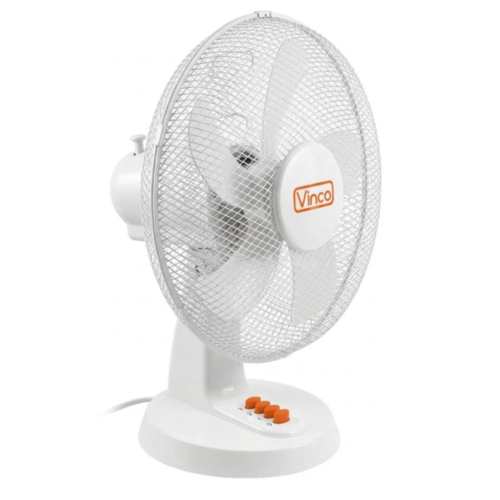 Vinco Ventilatore da Tavolo 5 Pale D.40cm 3 Velocita' 45W 70602E