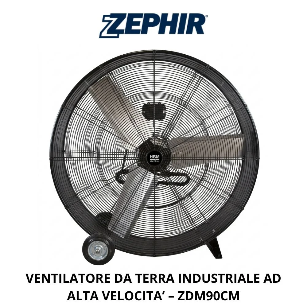 Ventilatore da terra industriale zephir zdm90cm potente e versatile - Image 4