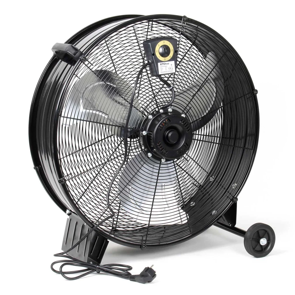 Ventilatore industriale 60 cm 180 W Ventilatore a tamburo da pavimento portatile con cavo e 3 velocità - Image 4
