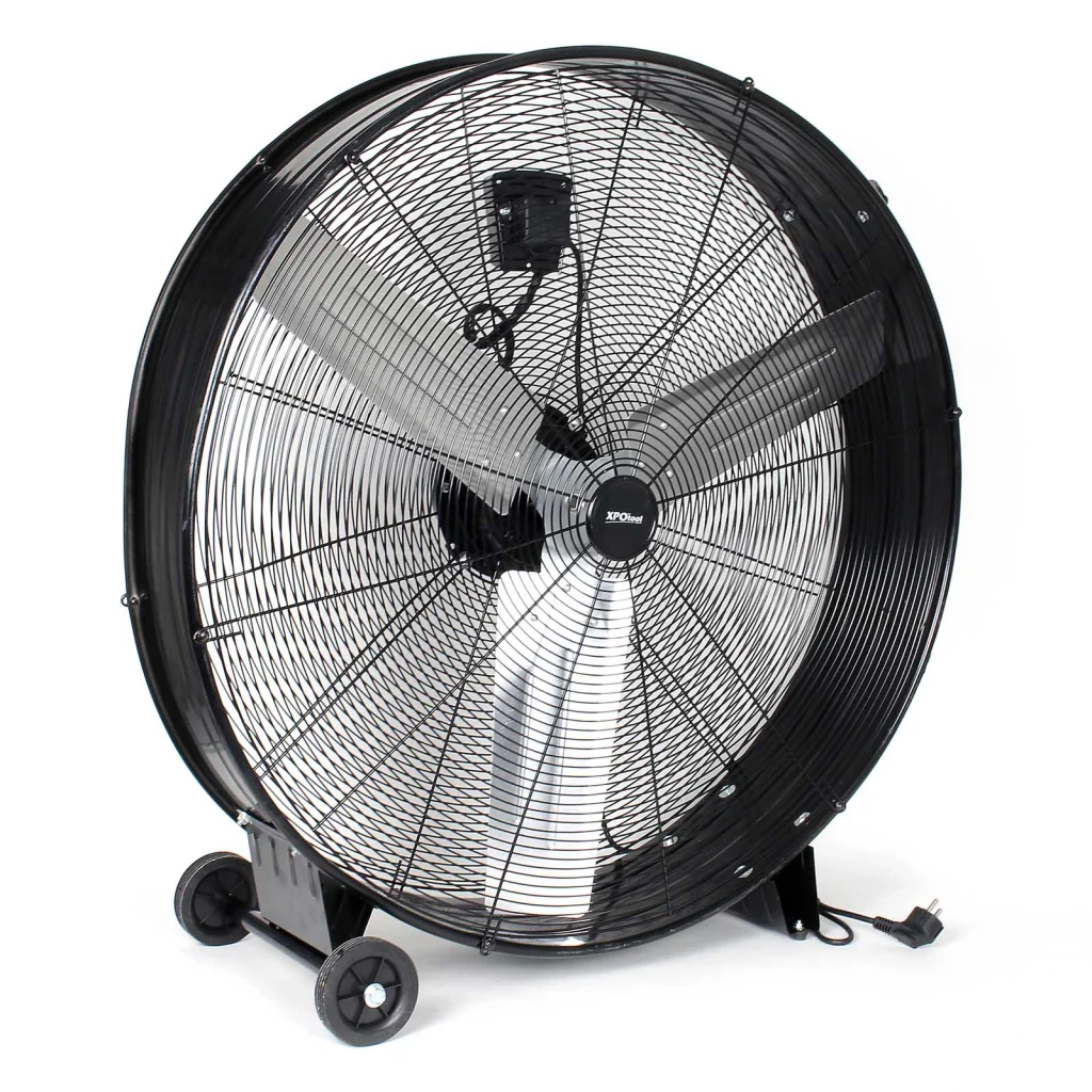 Ventilatore industriale 90 cm 360 W Ventilatore a tamburo da pavimento portatile con cavo e 3 velocità - Image 2