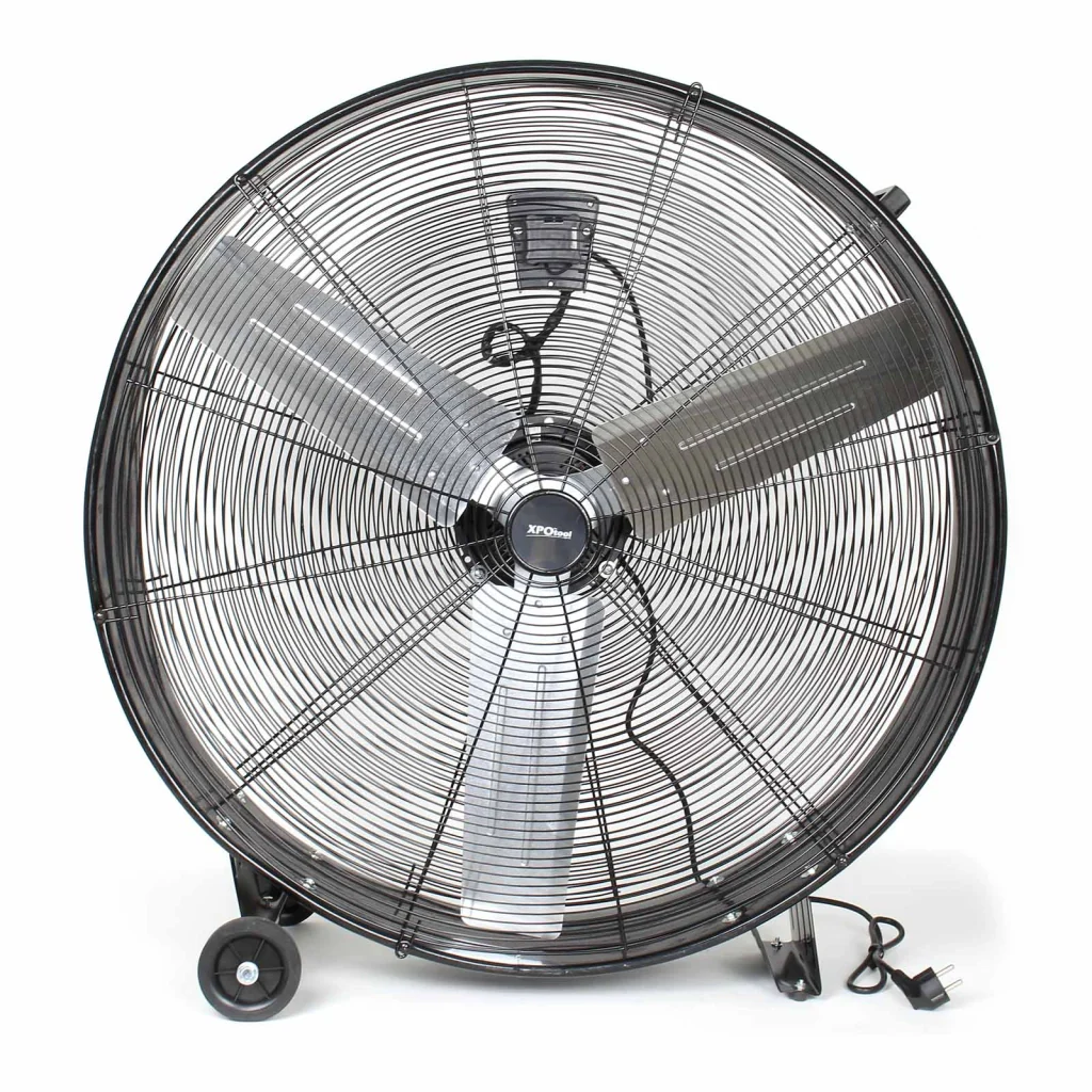 Ventilatore industriale 90 cm 360 W Ventilatore a tamburo da pavimento portatile con cavo e 3 velocità - Image 3