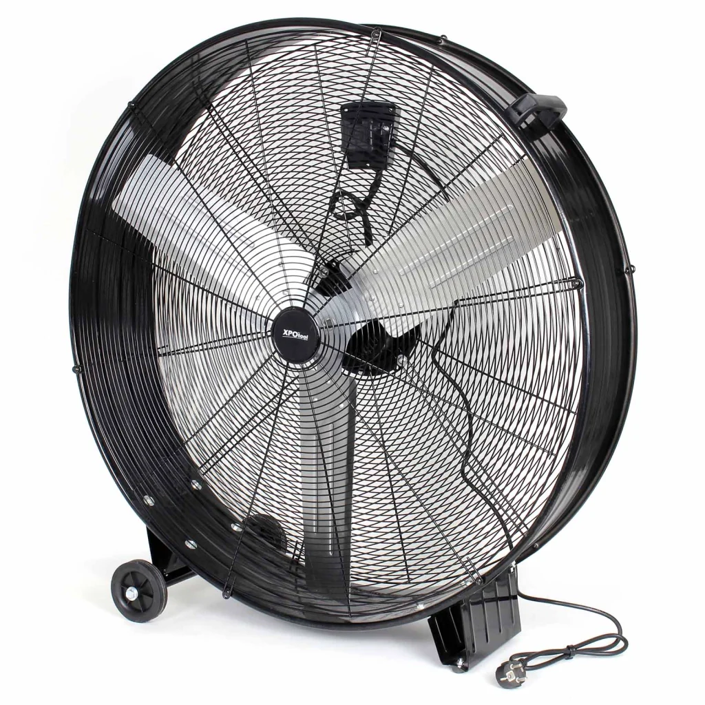 Ventilatore industriale 90 cm 360 W Ventilatore a tamburo da pavimento portatile con cavo e 3 velocità - Image 7