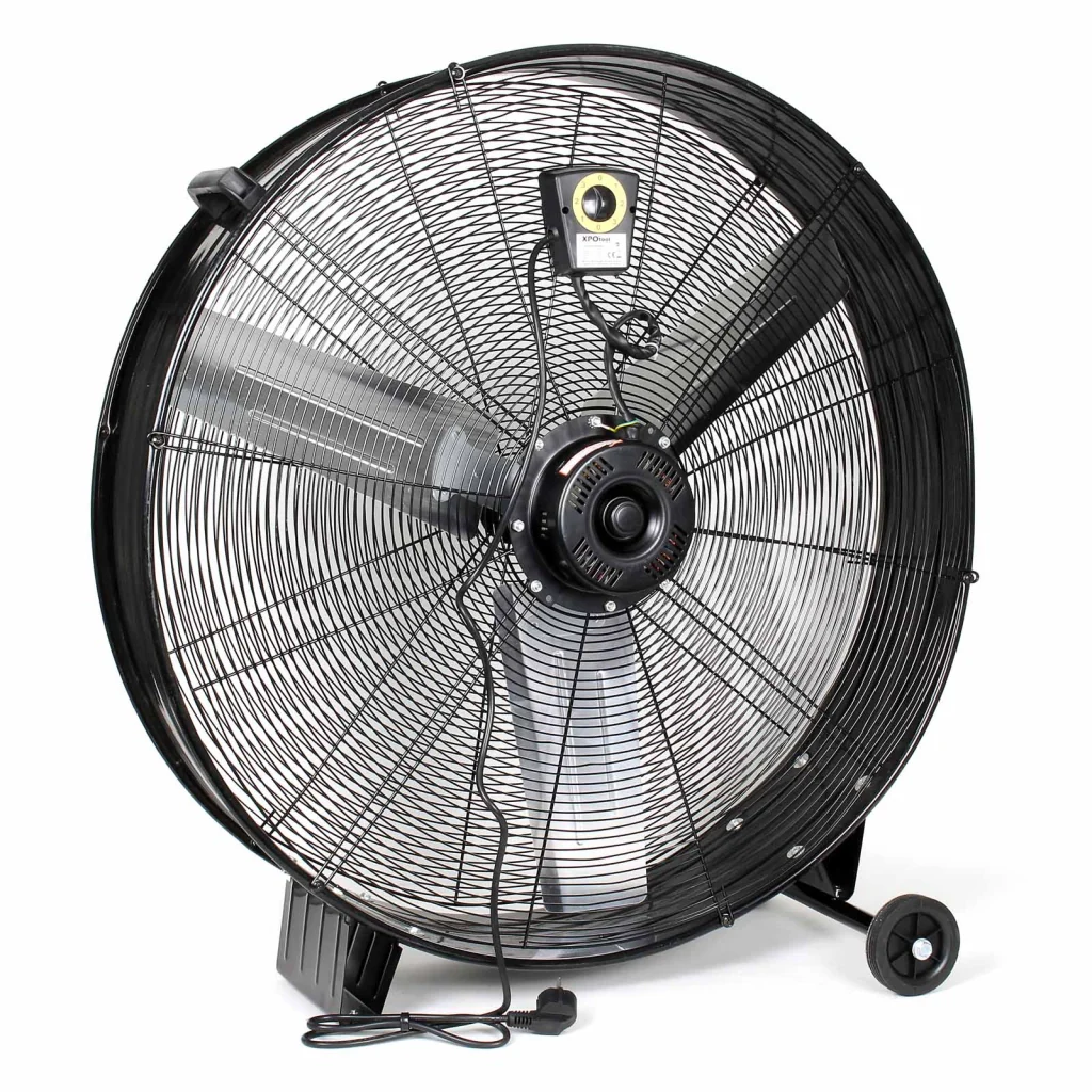 Ventilatore industriale 90 cm 360 W Ventilatore a tamburo da pavimento portatile con cavo e 3 velocità - Image 9