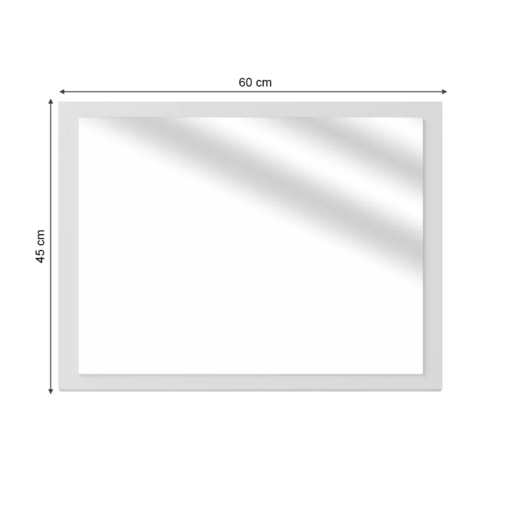 Specchio bagno Kiko Bianco lucido/Bianco 45 x 60 cm Vicco - Image 3