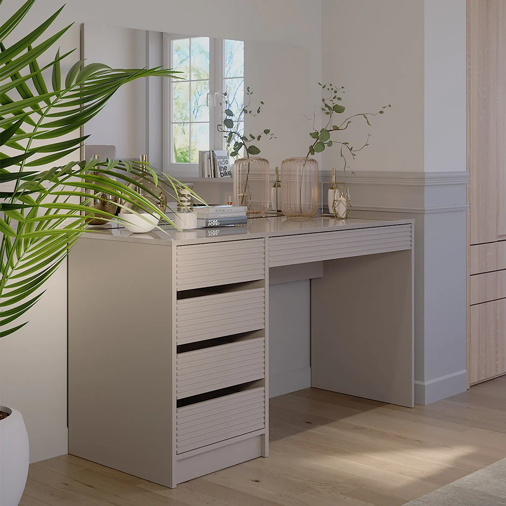 Tavolo da toilette Sherry Cachemire 120 cm con specchio Vicco - Image 5