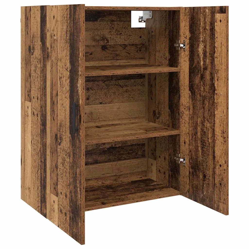 Mobiletto a muro 2 pcs Legno vecchio 69,5 x 34 x 90 cm - Image 6