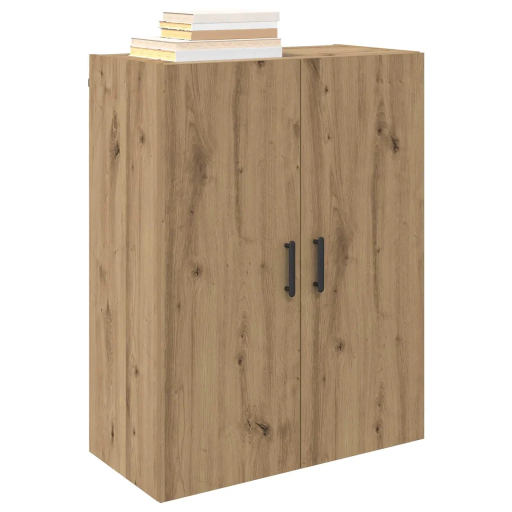 Mobiletto a muro 2 pcs Rovere artigianale 69,5 x 34 x 90 cm - Image 2