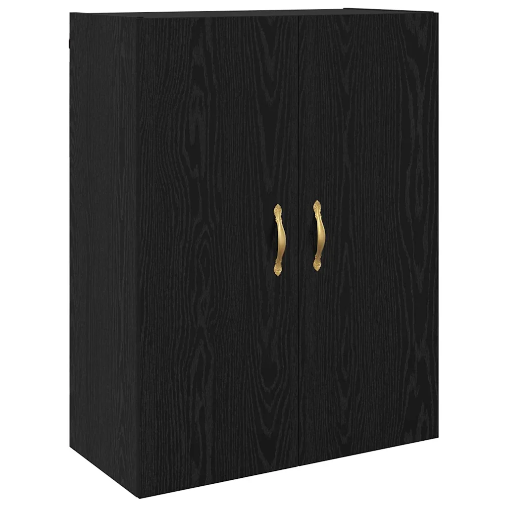 Mobiletto a muro 2 pcs Rovere Nero 69,5 x 34 x 90 cm - Image 5