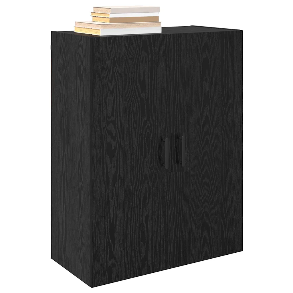 Mobiletto a muro 2 pcs Rovere Nero 69,5 x 34 x 90 cm - Image 3