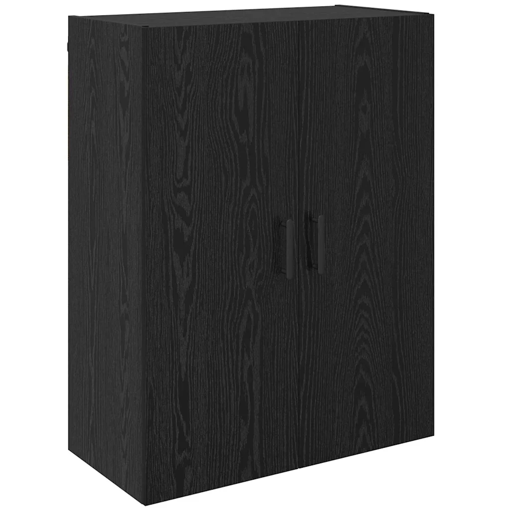 Mobiletto a muro 2 pcs Rovere Nero 69,5 x 34 x 90 cm - Image 5