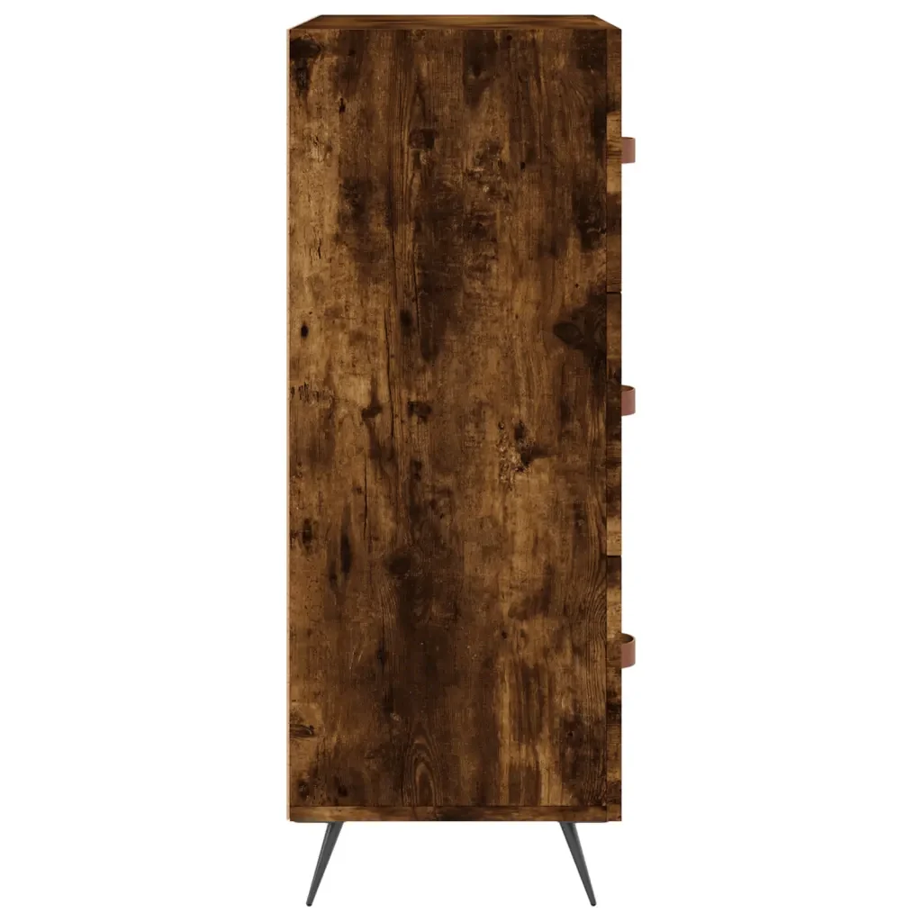 vidaXL Cassettiera Rovere Fumo 69,5x34x90 cm in Legno Multistrato - Image 6