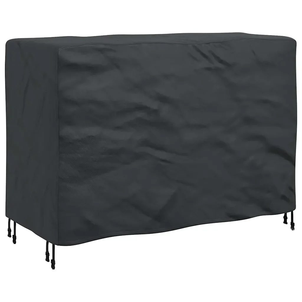 vidaXL Copertura per mobili da esterno Nero 140 x 70 x 90 cm 210D - Image 2