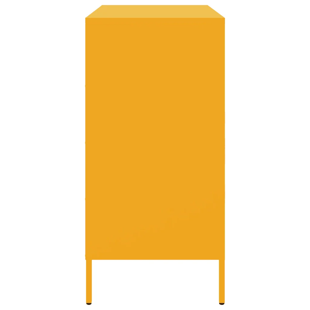 vidaXL Credenza Giallo Senape 68x39x79 cm in Acciaio - Image 6