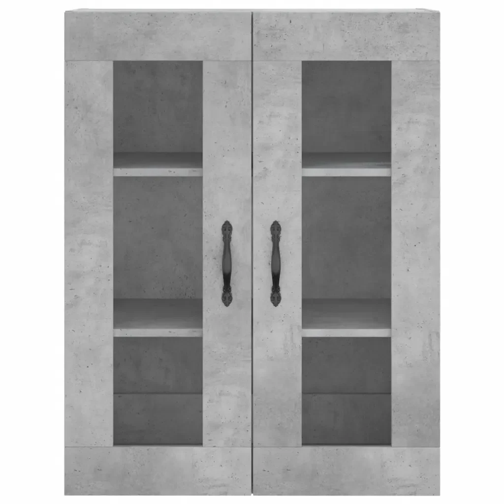 vidaXL Credenza Grigio Cemento 69,5x34x180 cm in Legno Multistrato - Image 5