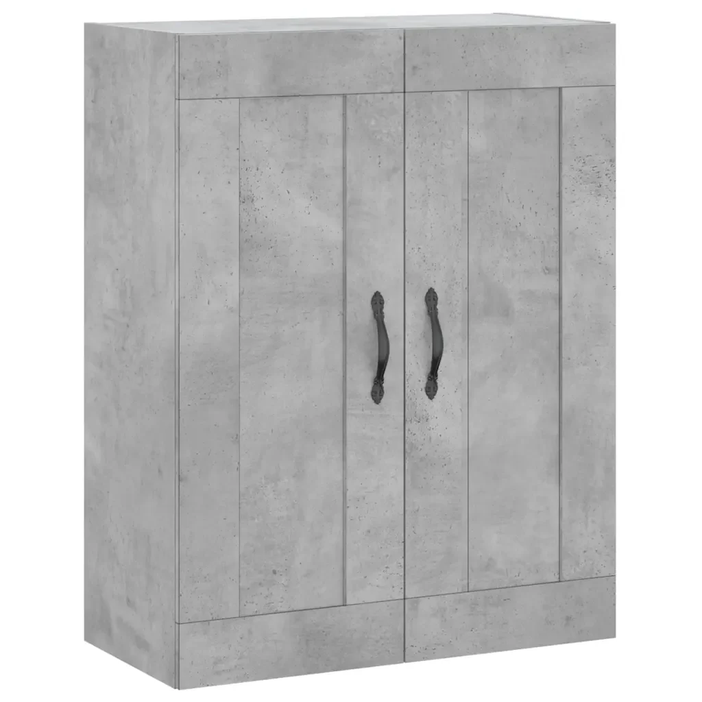 vidaXL Credenza Grigio Cemento 69,5x34x180 cm in Legno Multistrato - Image 4