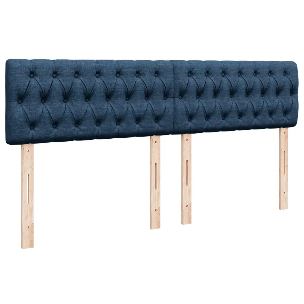 vidaXL Giroletto a Molle con Materasso Blu 180x200 cm in Tessuto - Image 6