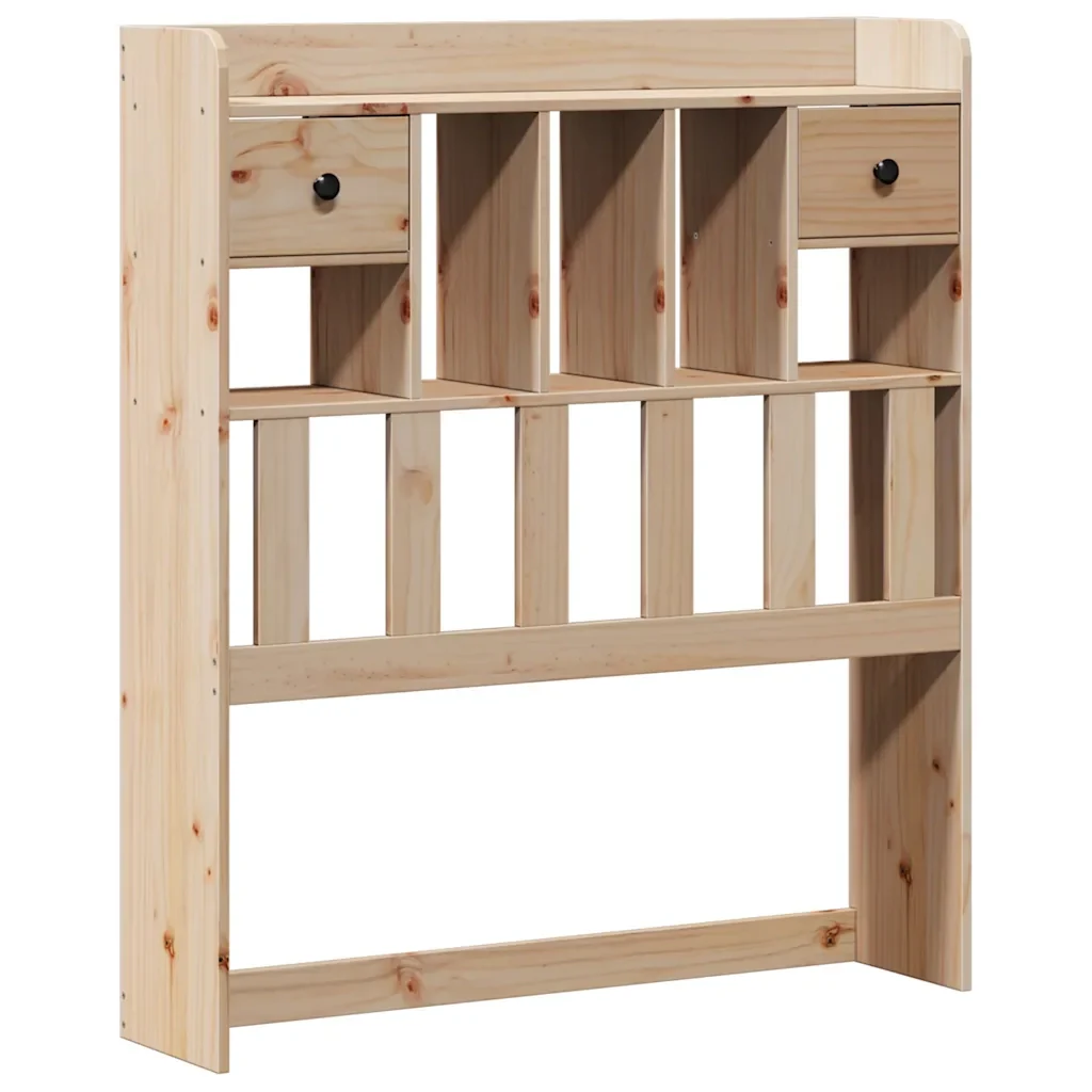 Giroletto con Libreria senza Materasso 75x190 cm in Legno Pino - Image 6