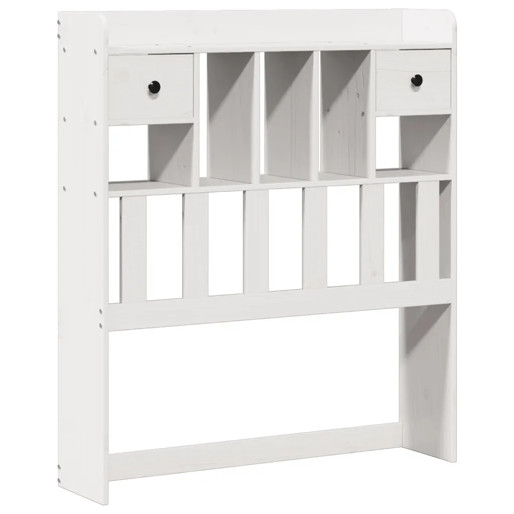 Letto con Libreria senza Materasso 75x190 cm in Legno Pino - Image 4