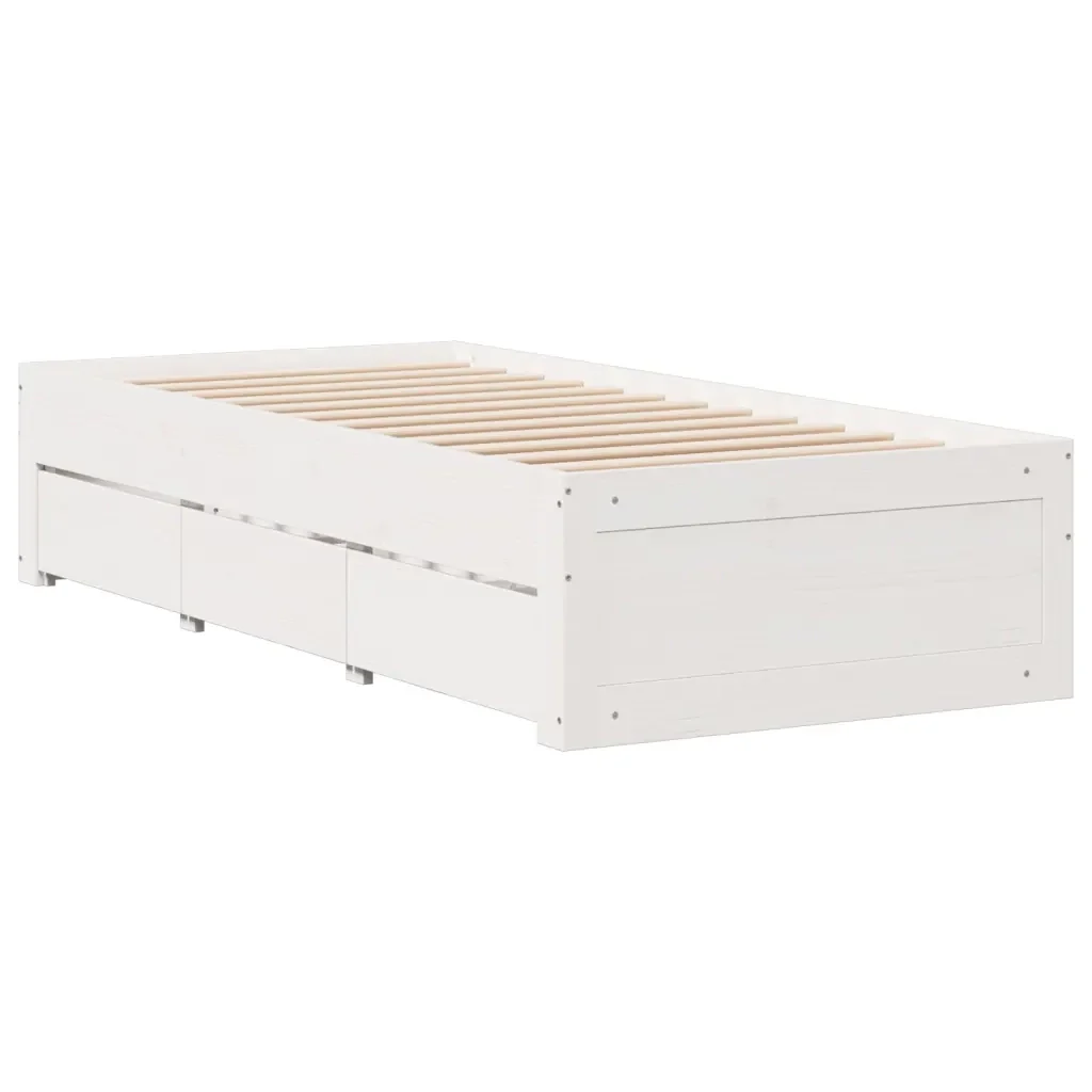 Letto con Libreria senza Materasso 75x190 cm in Legno Pino - Image 5