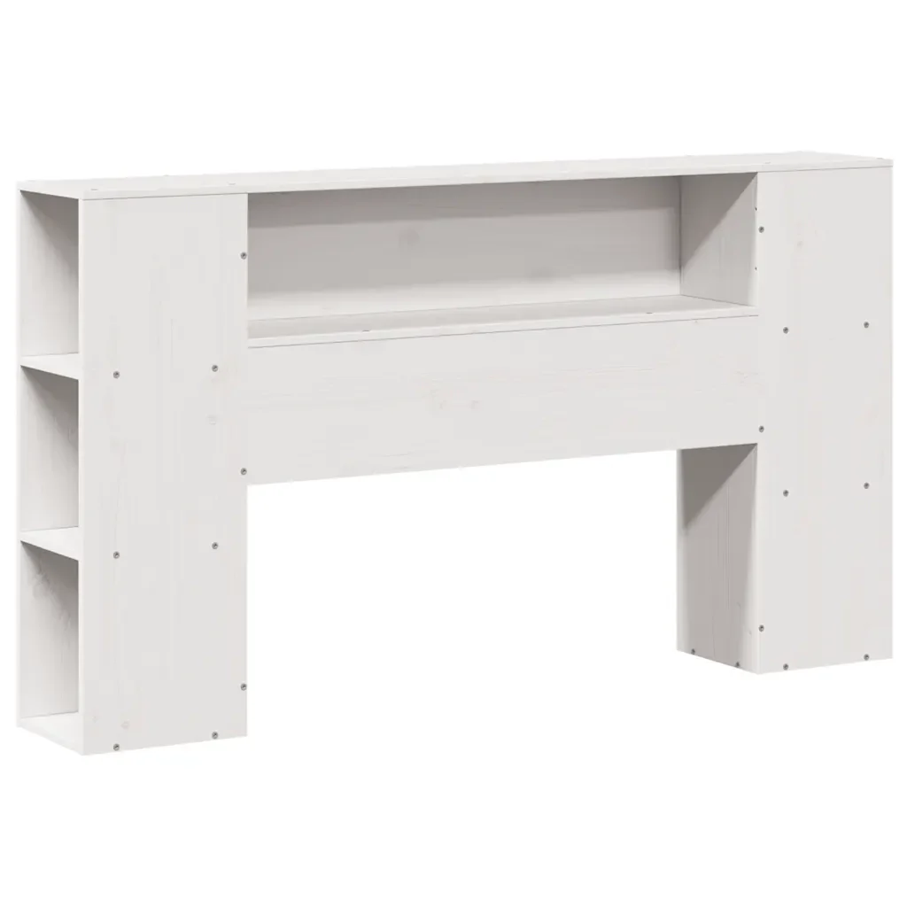 vidaXL Letto Libreria senza Materasso Bianco 120x200 cm Legno di Pino - Image 5