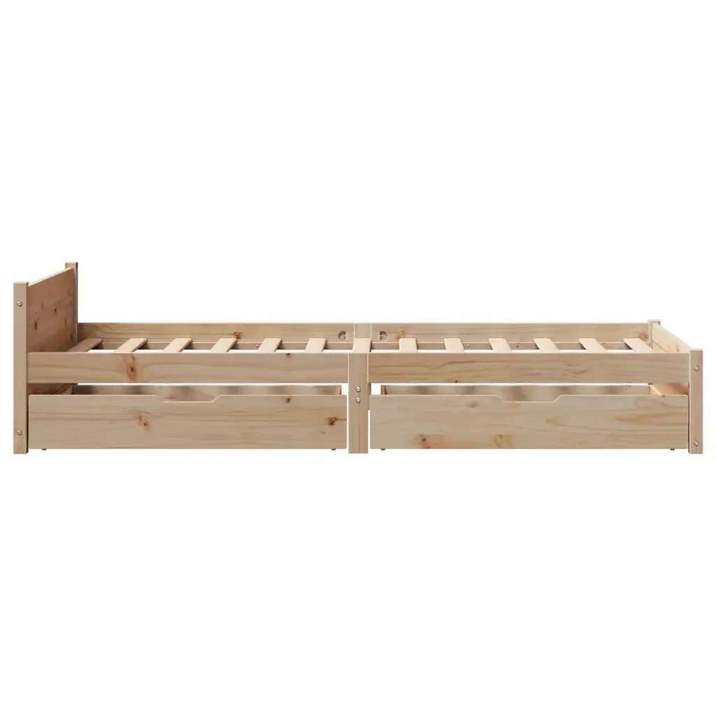 vidaXL Letto senza Materasso 90x190 cm in Legno Massello di Pino - Image 6