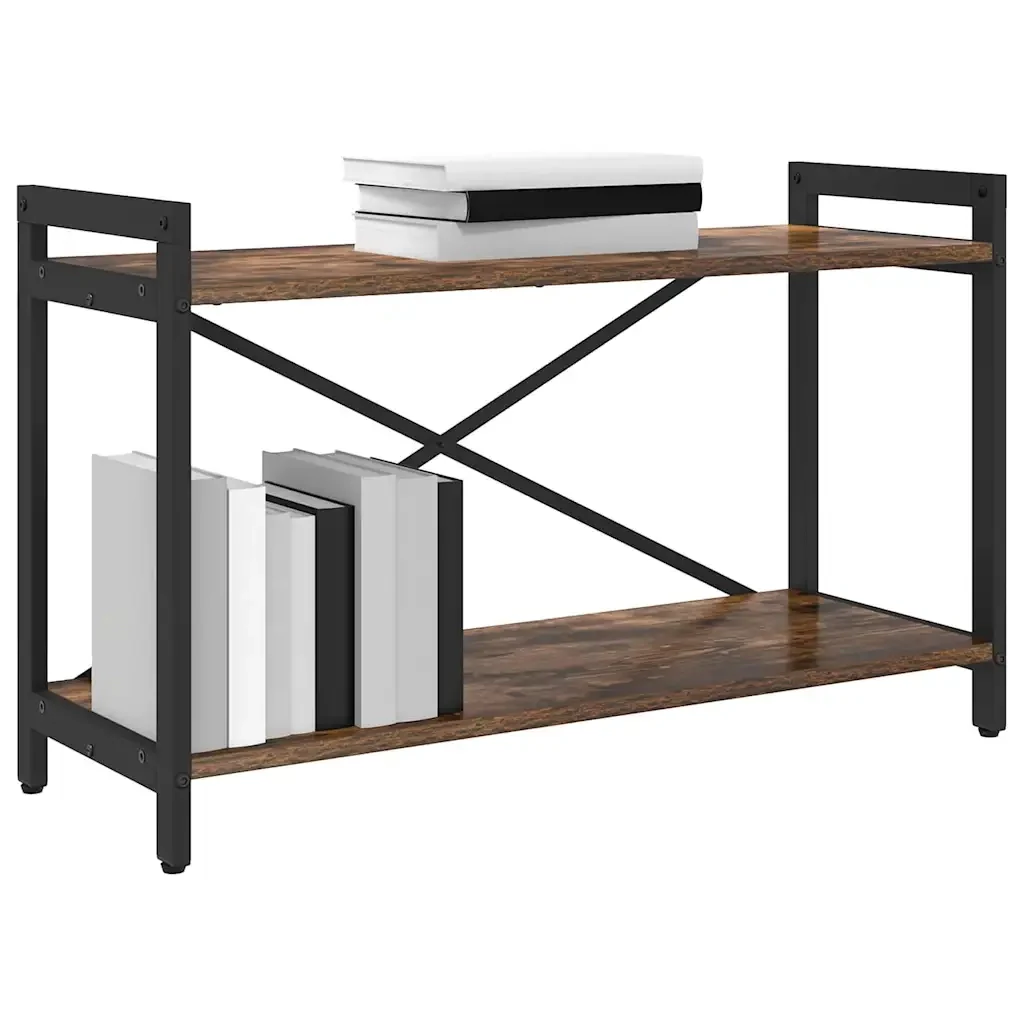 vidaXL Libreria Rovere fumo 80 x 30 x 48.5 cm Legno multistrato - Image 3