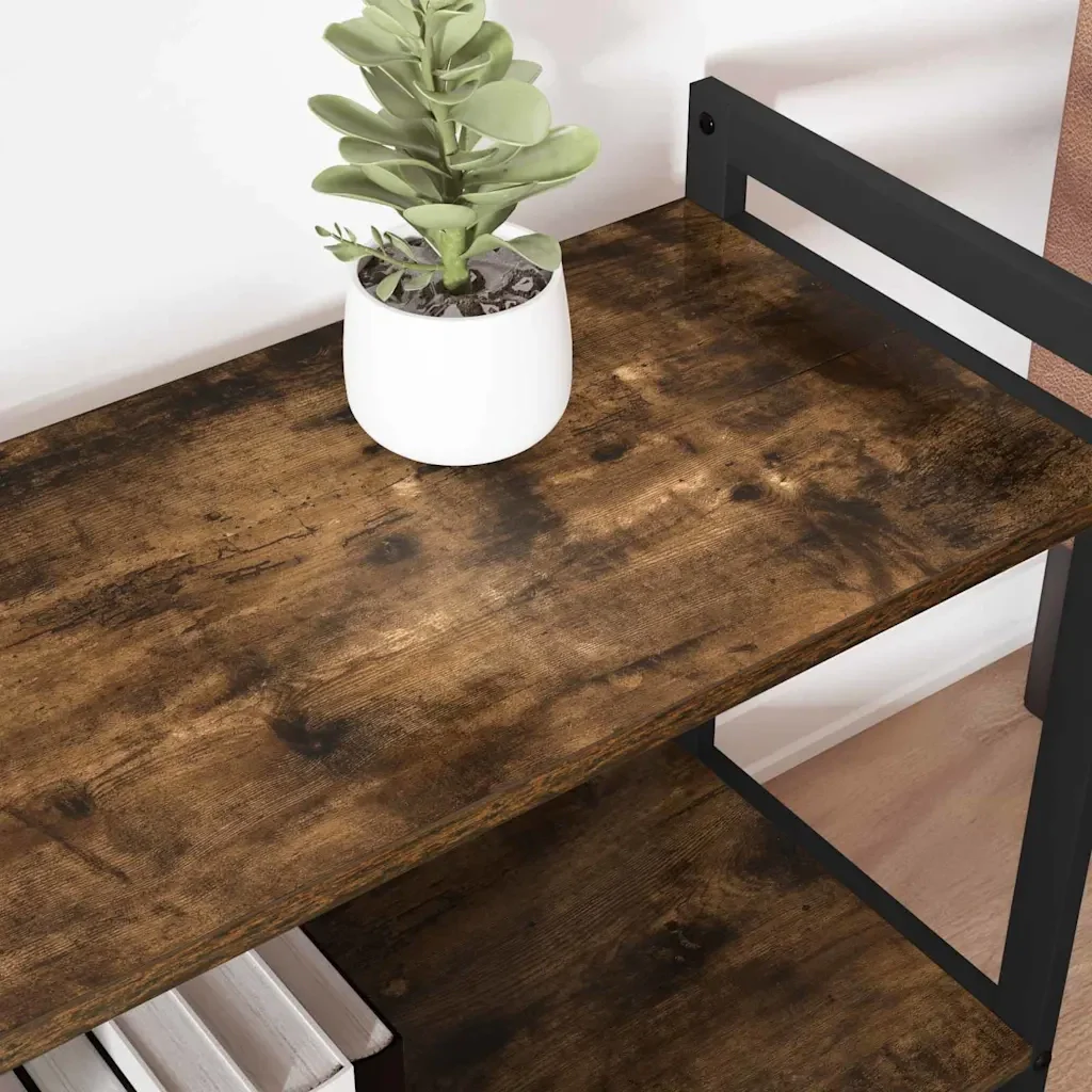 vidaXL Libreria Rovere fumo 80 x 30 x 48.5 cm Legno multistrato - Image 4
