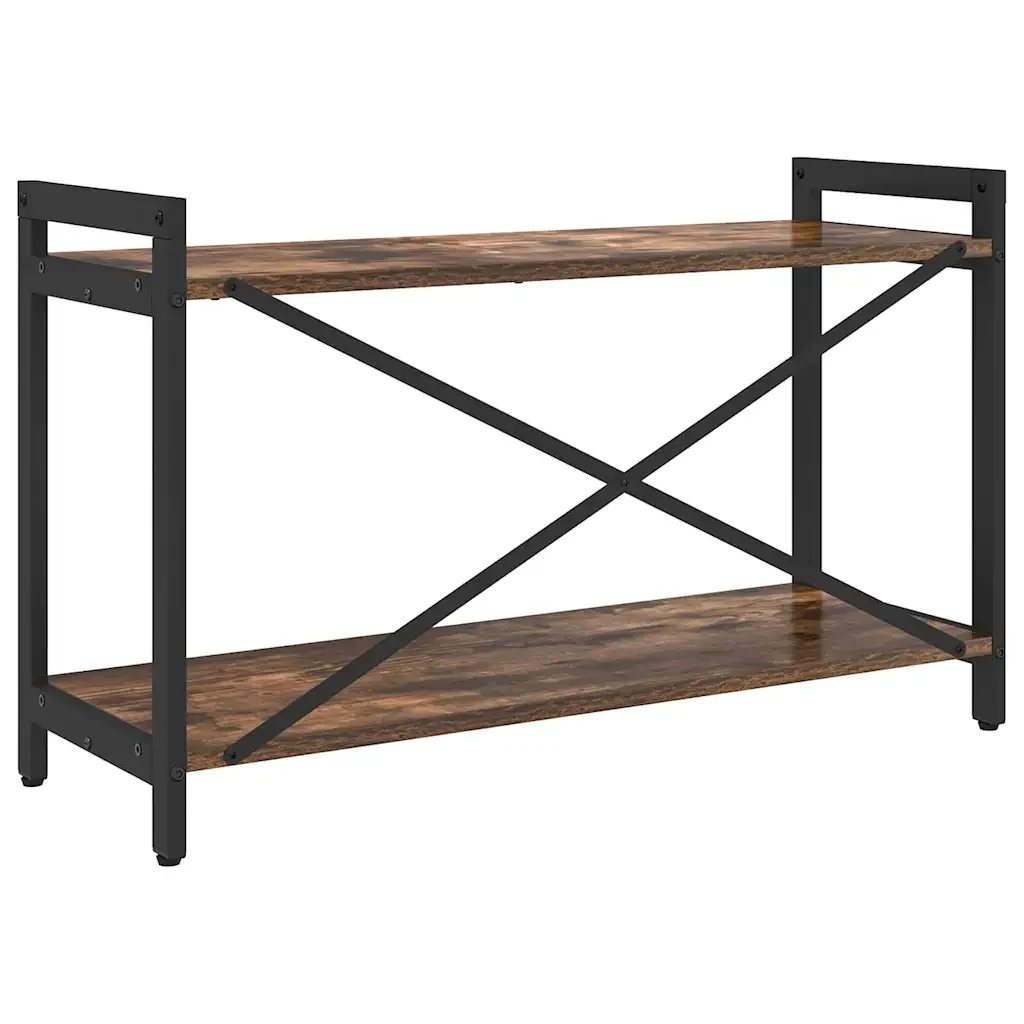 vidaXL Libreria Rovere fumo 80 x 30 x 48.5 cm Legno multistrato - Image 7