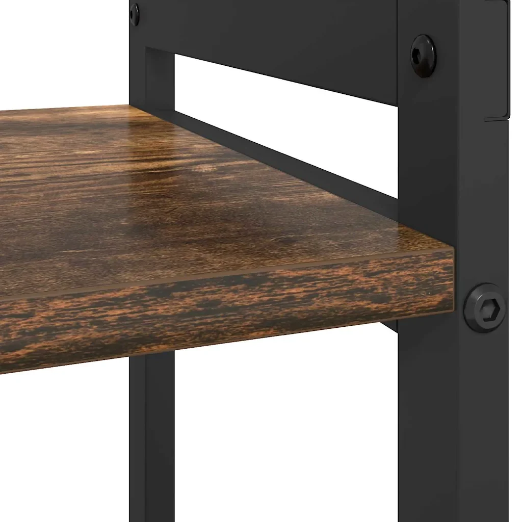 vidaXL Libreria Rovere fumo 80 x 30 x 48.5 cm Legno multistrato - Image 8
