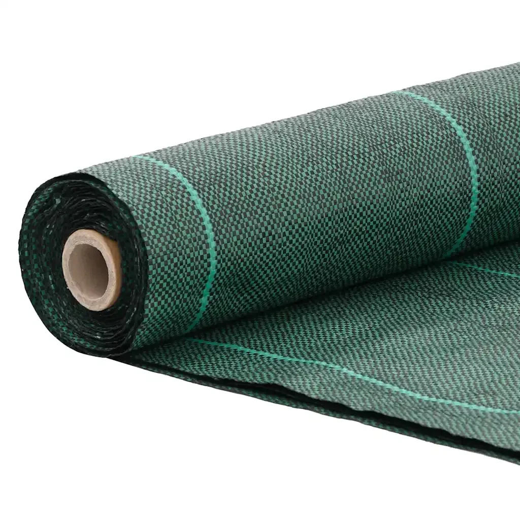 vidaXL Membrana Antierbacce Verde 1x5 m in PP - Image 3