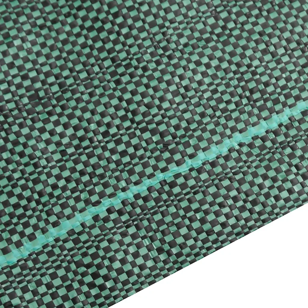 vidaXL Membrana Antierbacce Verde 1x5 m in PP - Image 5