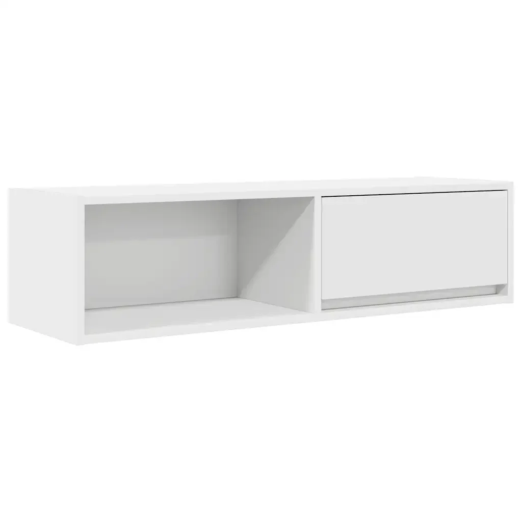 vidaXL Mobile Porta TV Bianco 100x31x25,5 cm in Legno Multistrato - Image 2