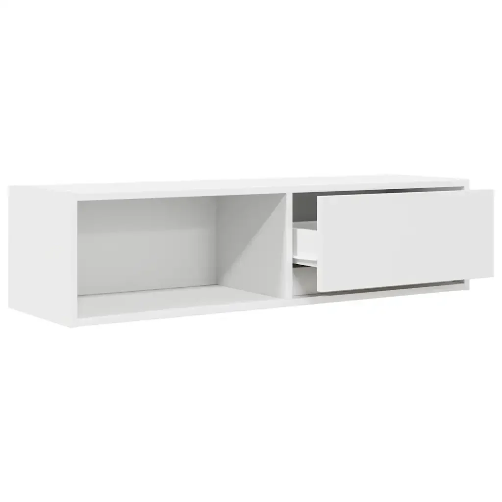 vidaXL Mobile Porta TV Bianco 100x31x25,5 cm in Legno Multistrato - Image 4
