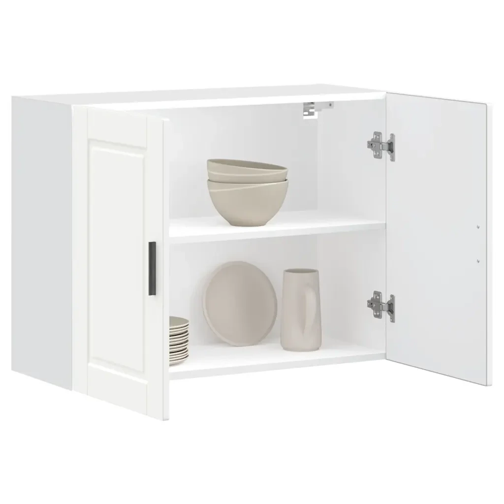 vidaXL Pensile da Cucina Porto Bianco in Legno Multistrato