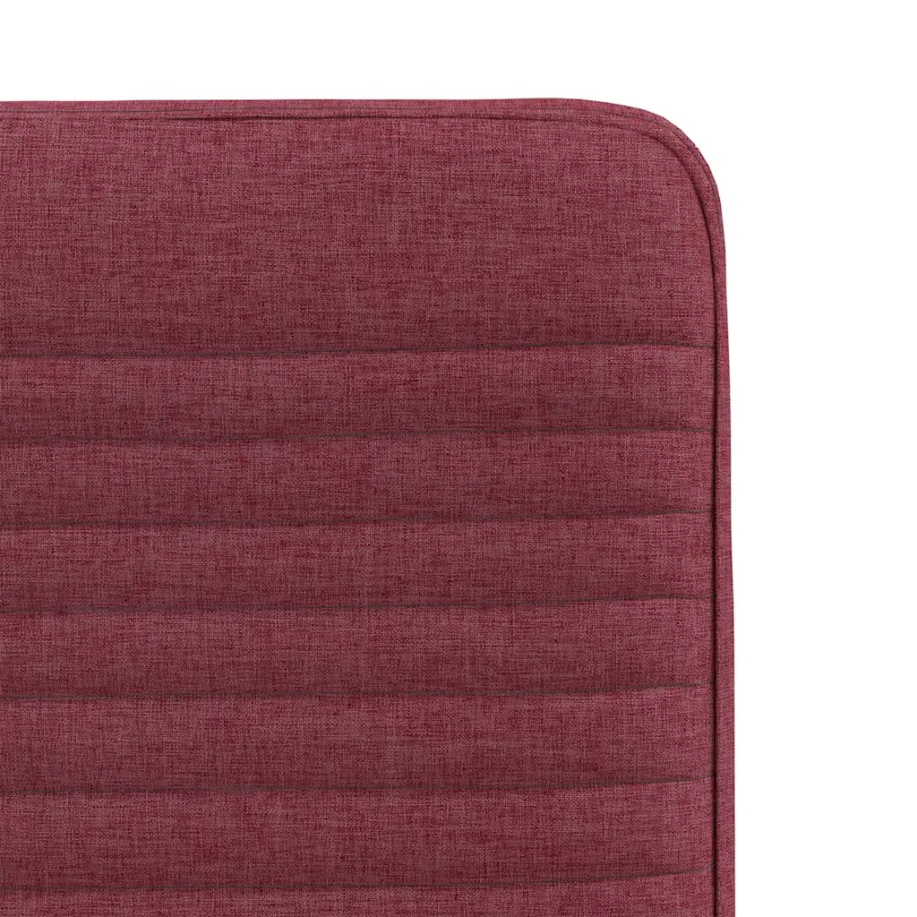 vidaXL Sedie da Pranzo 6 pz Rosso Vino in Tessuto - Image 6