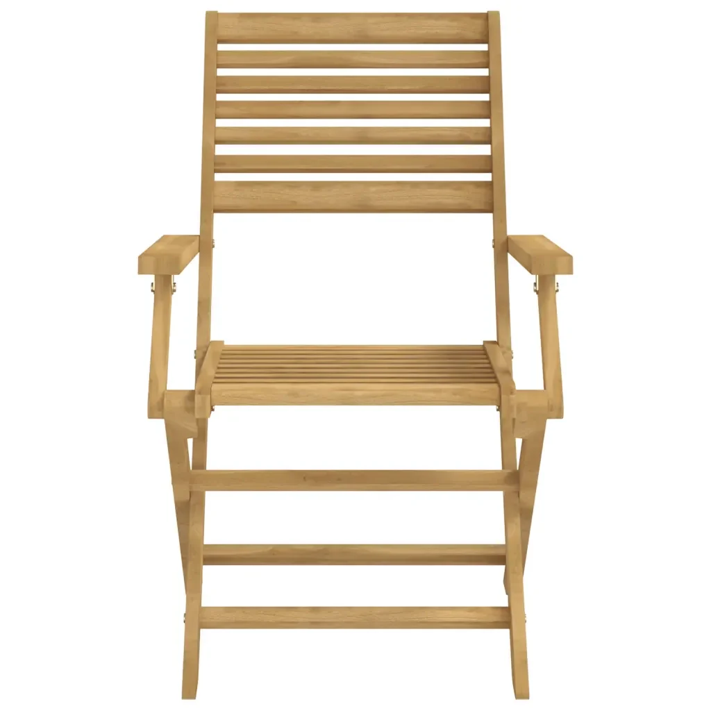 vidaXL Set da Pranzo per Giardino 5 pz in Legno Massello di Acacia - Image 4