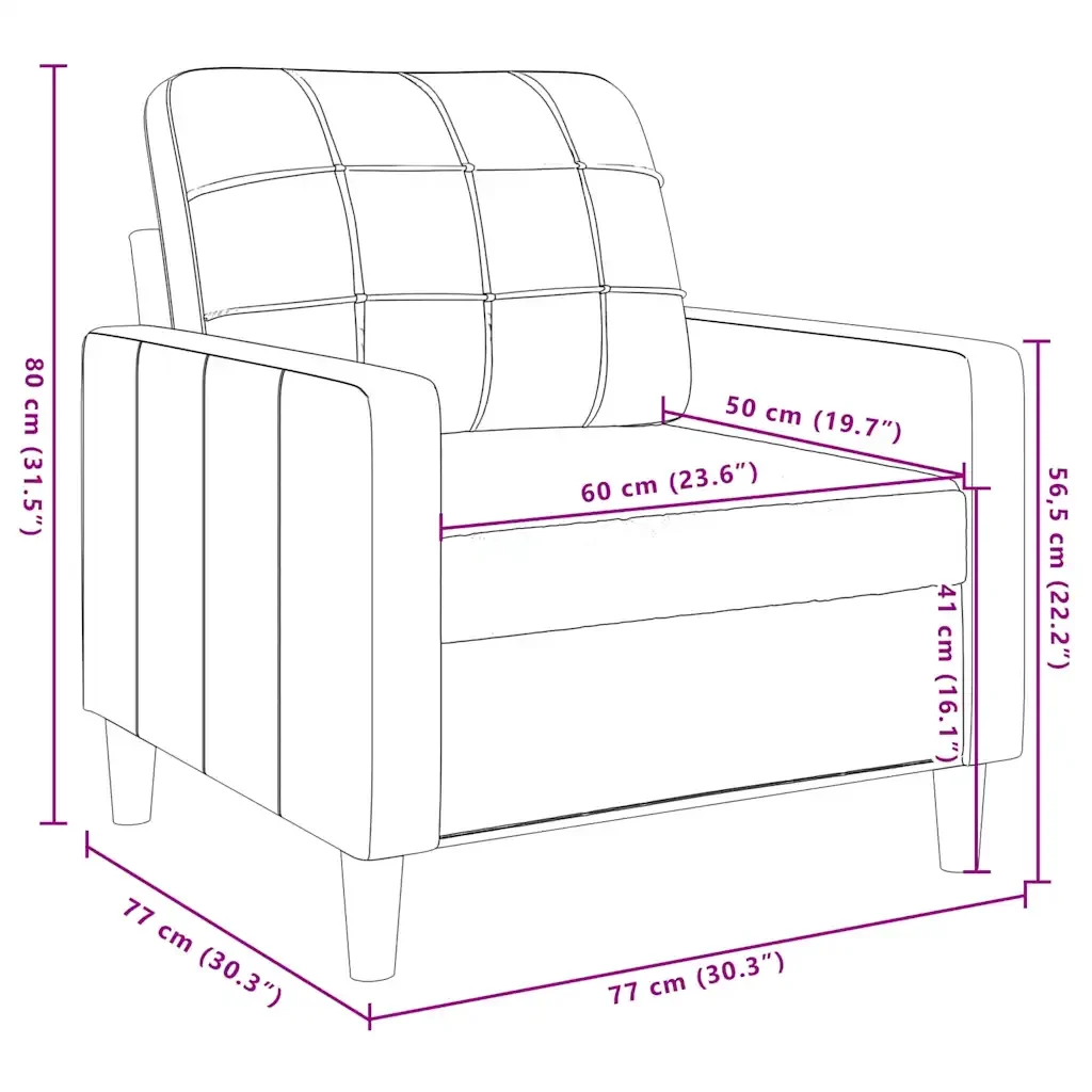 vidaXL Set di Divani 3 pz con Cuscini Crema in Velluto - Image 8