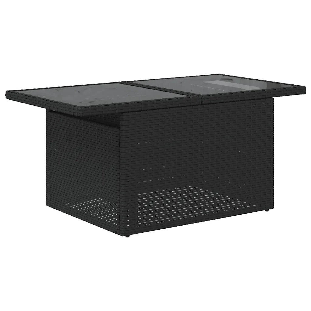 vidaXL Set Divani da Giardino con Cuscini 7pz Nero Polyrattan - Image 6